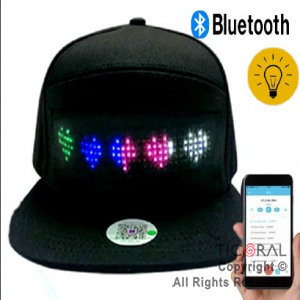 SOMB GORRA CON DISPLAY BLUETOOTH USB LUMINOSO LED x 1